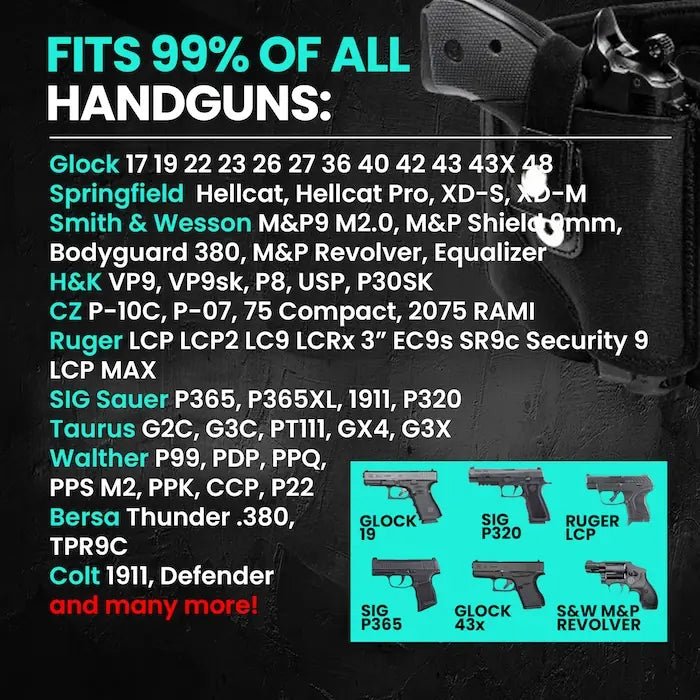 Bundle LPVĀ® Premium Belly Band Holster + Free LPVĀ® Ankle Holster - LPV HOLSTERS