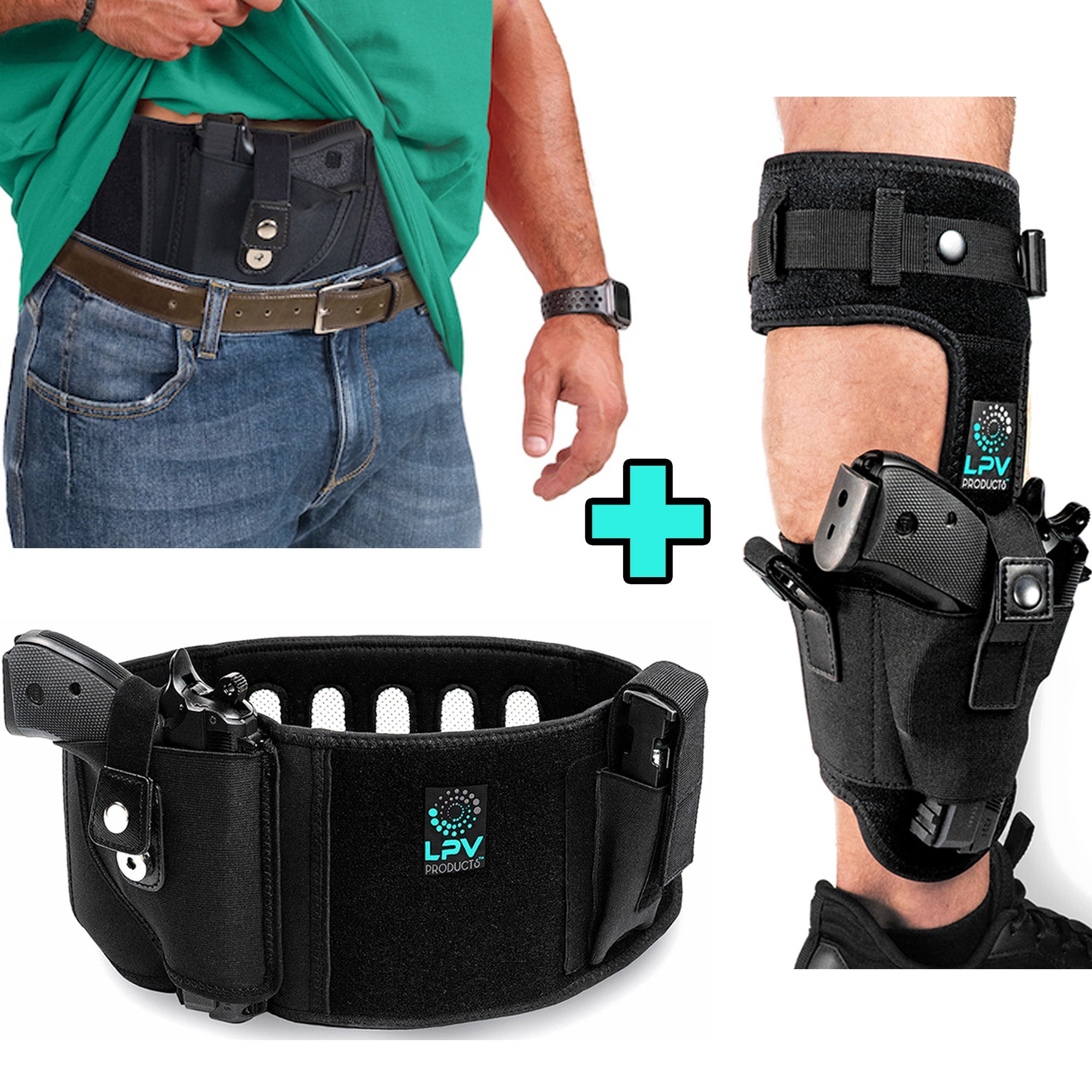Bundle of LPV® Ankle Holster + LPV® Belly Band Holster