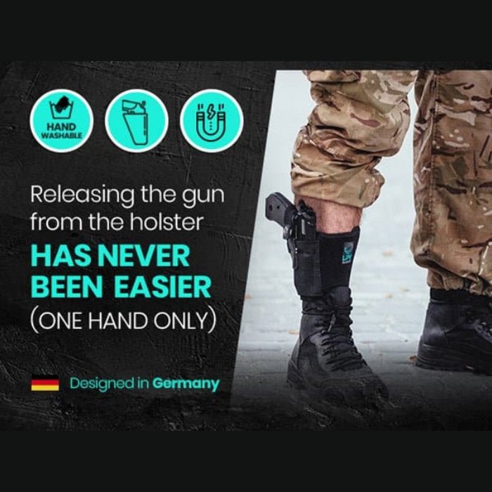 LPV® Ankle Holster for Concealed Carry, Super Strong Velcro, Perfect for 380's - LPV HOLSTERS