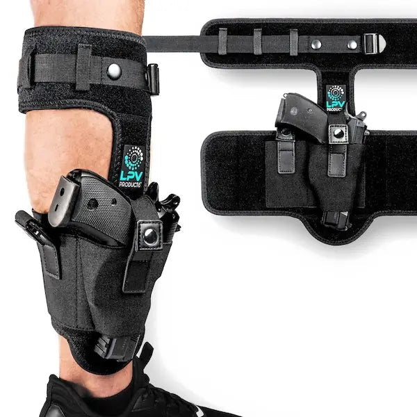 LPV® Premium Ankle Holster for Deep Concealment, Soft ankle pad + Spare Mag pouch - LPV HOLSTERS