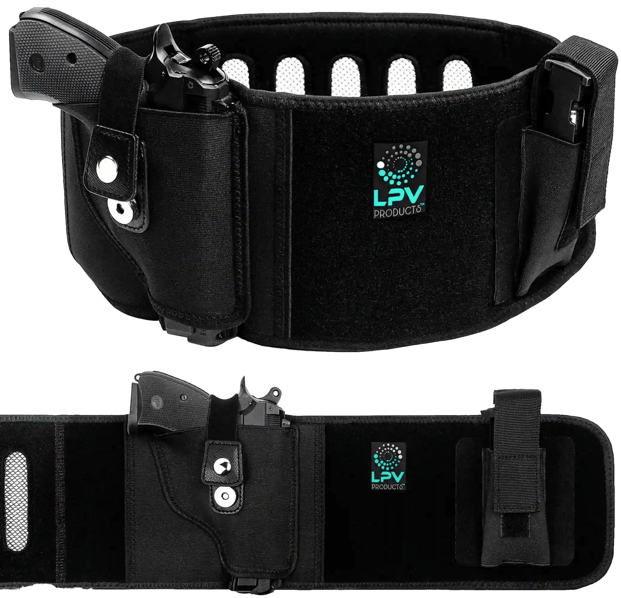LPV® Premium Belly Band Holster for Deep Concealment + spare MAG Pouch - LPV HOLSTERS