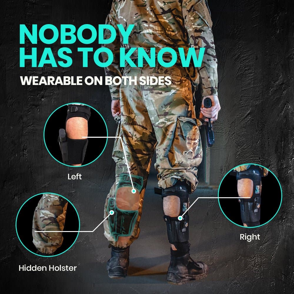 Comfortable Ankle Holster for Deep Concealment Backup Carry - Men and Women - Quick Draw - Right or Left Hand