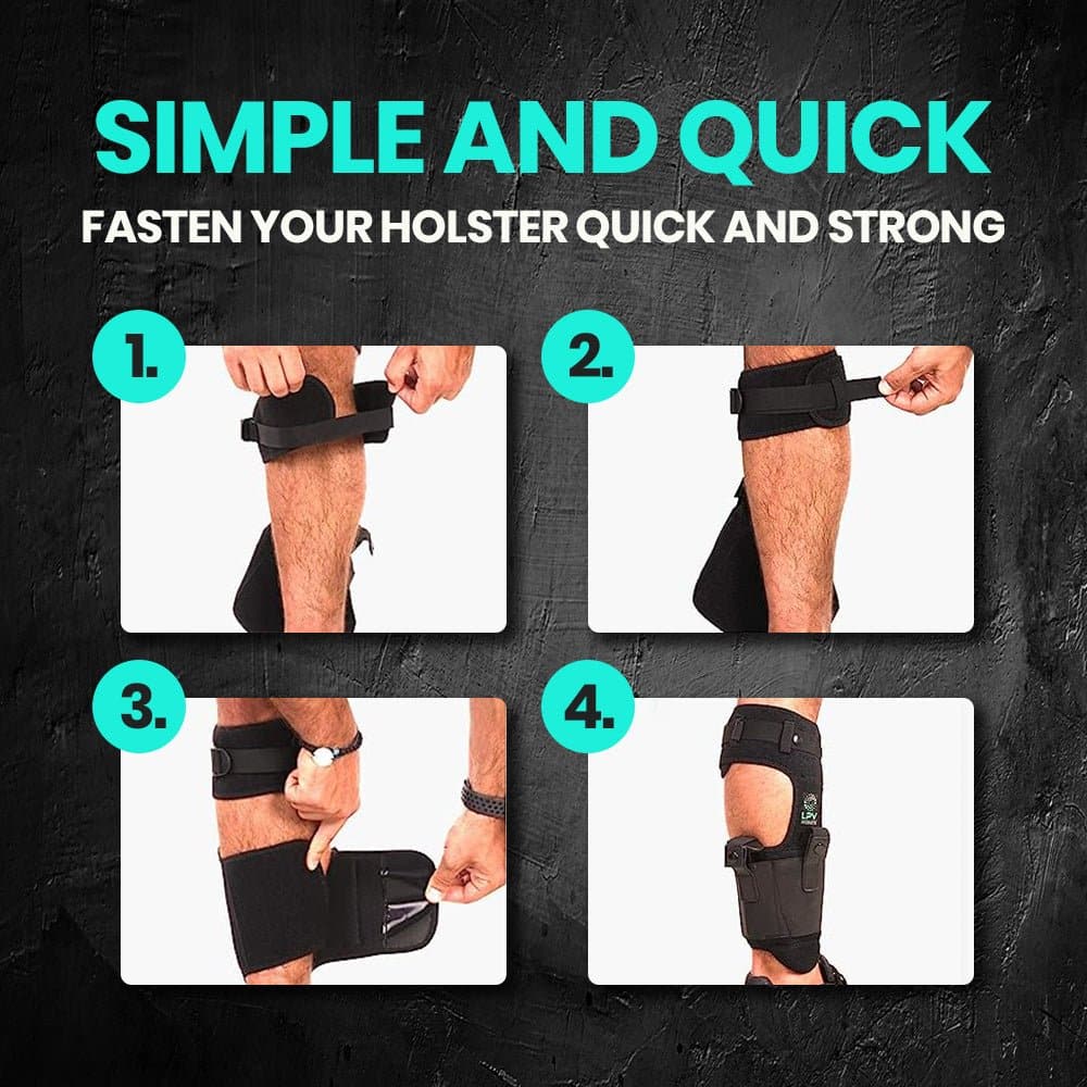 Comfortable Ankle Holster for Concealed Carry with calf strap - LPVPRODUCTS