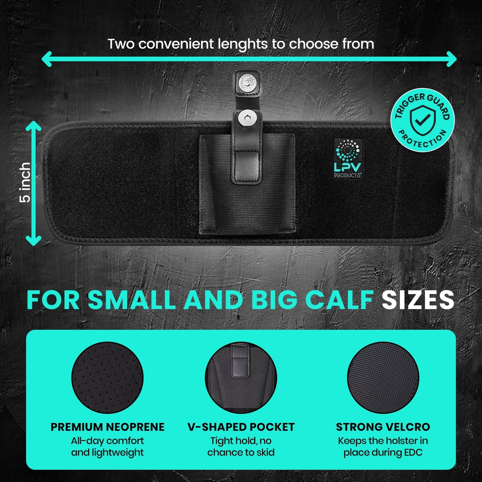 Comfortable Ankle Holster for Concealed Carry - LPVPRODUCTS