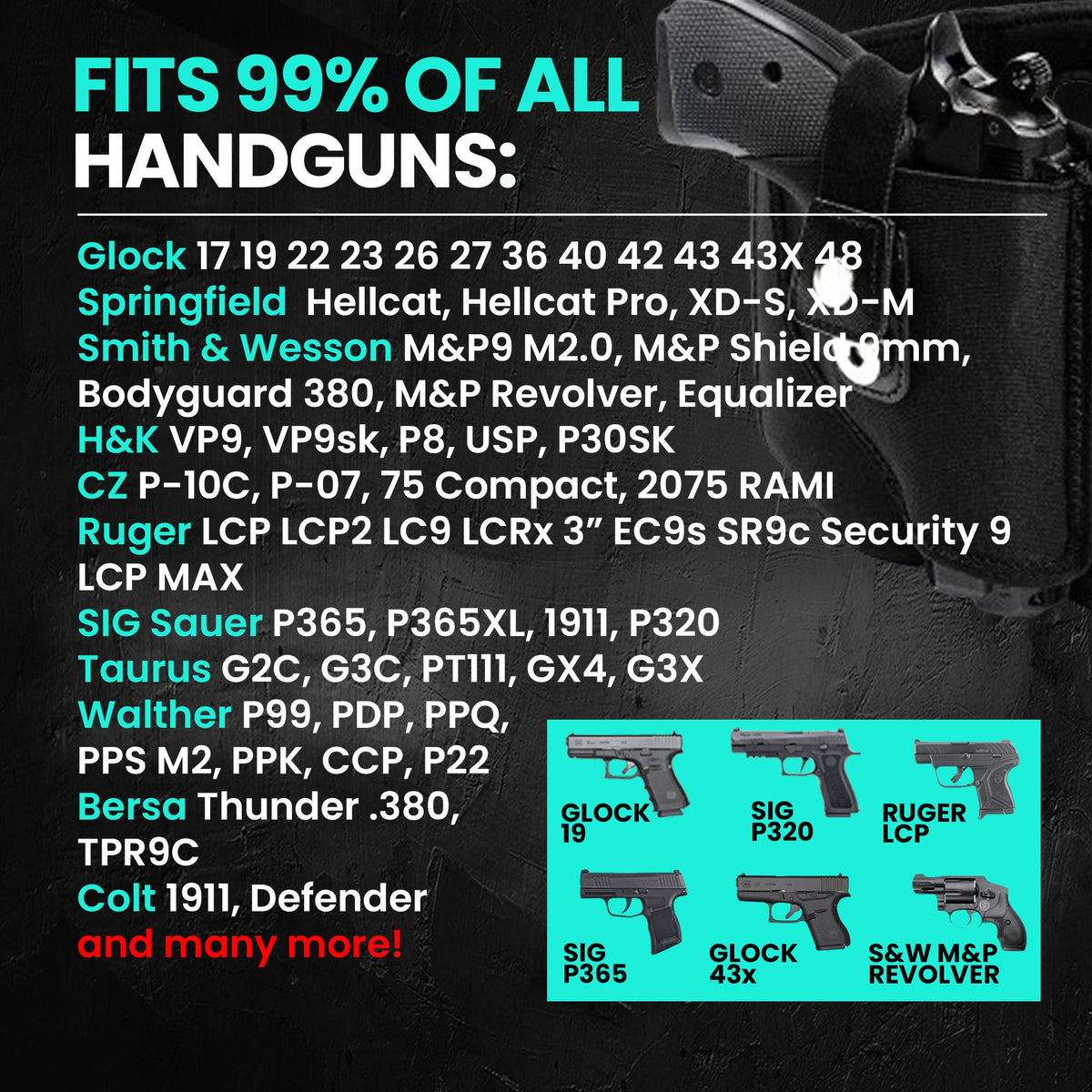 LPV® Ultimate Belly Band Holster for Concealed Carry