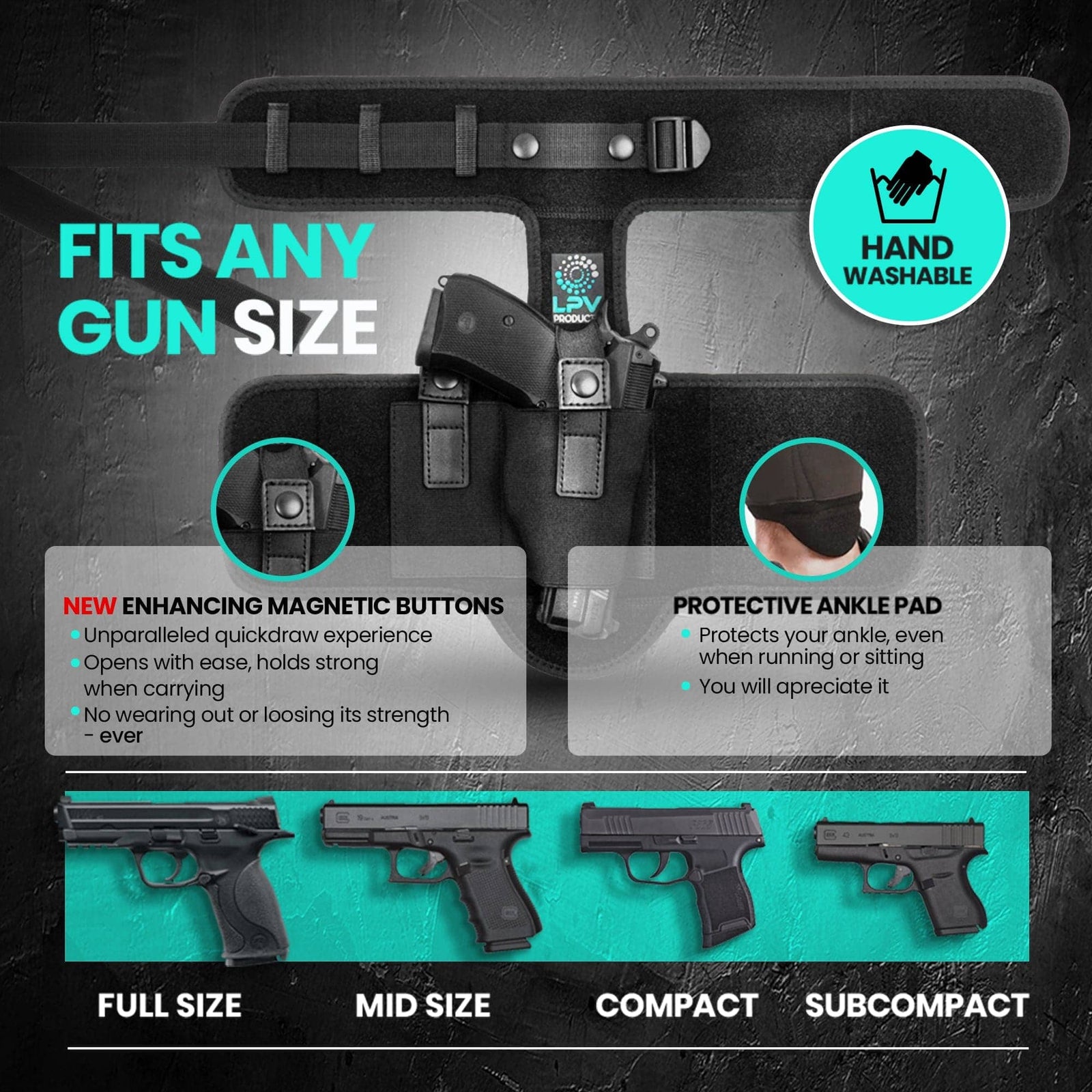 Bundle of LPV® Ankle Holster + LPV® Belly Band Holster