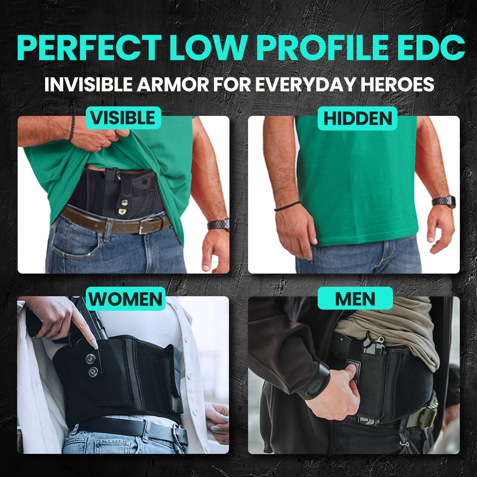 Premium Belly Band Holster for Concealed Carry